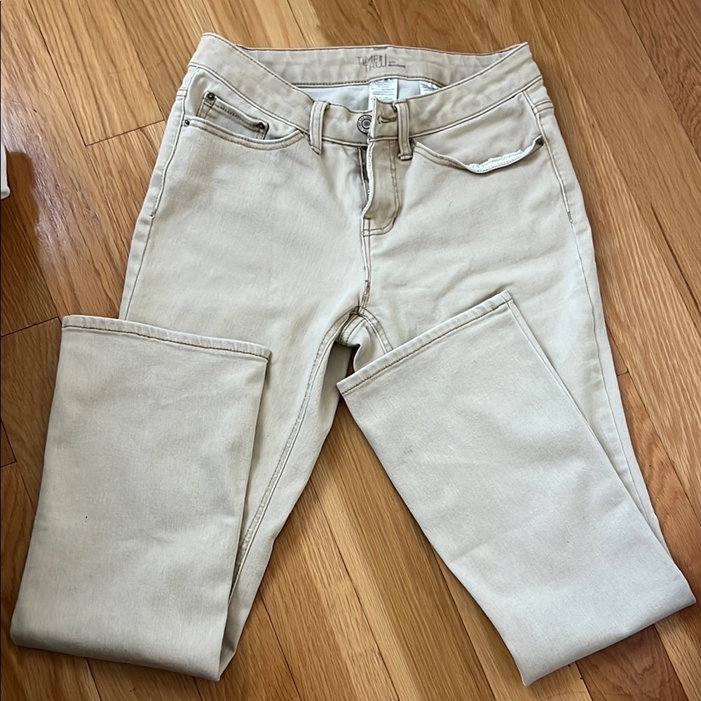Time & Tru Beige Low Rise Jeans